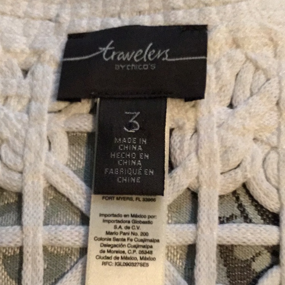 Chico’s Silver Lam Evening Jacket - image 6